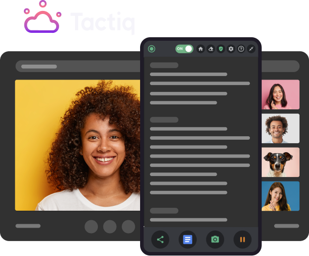 Tactic example graphic representing the UI